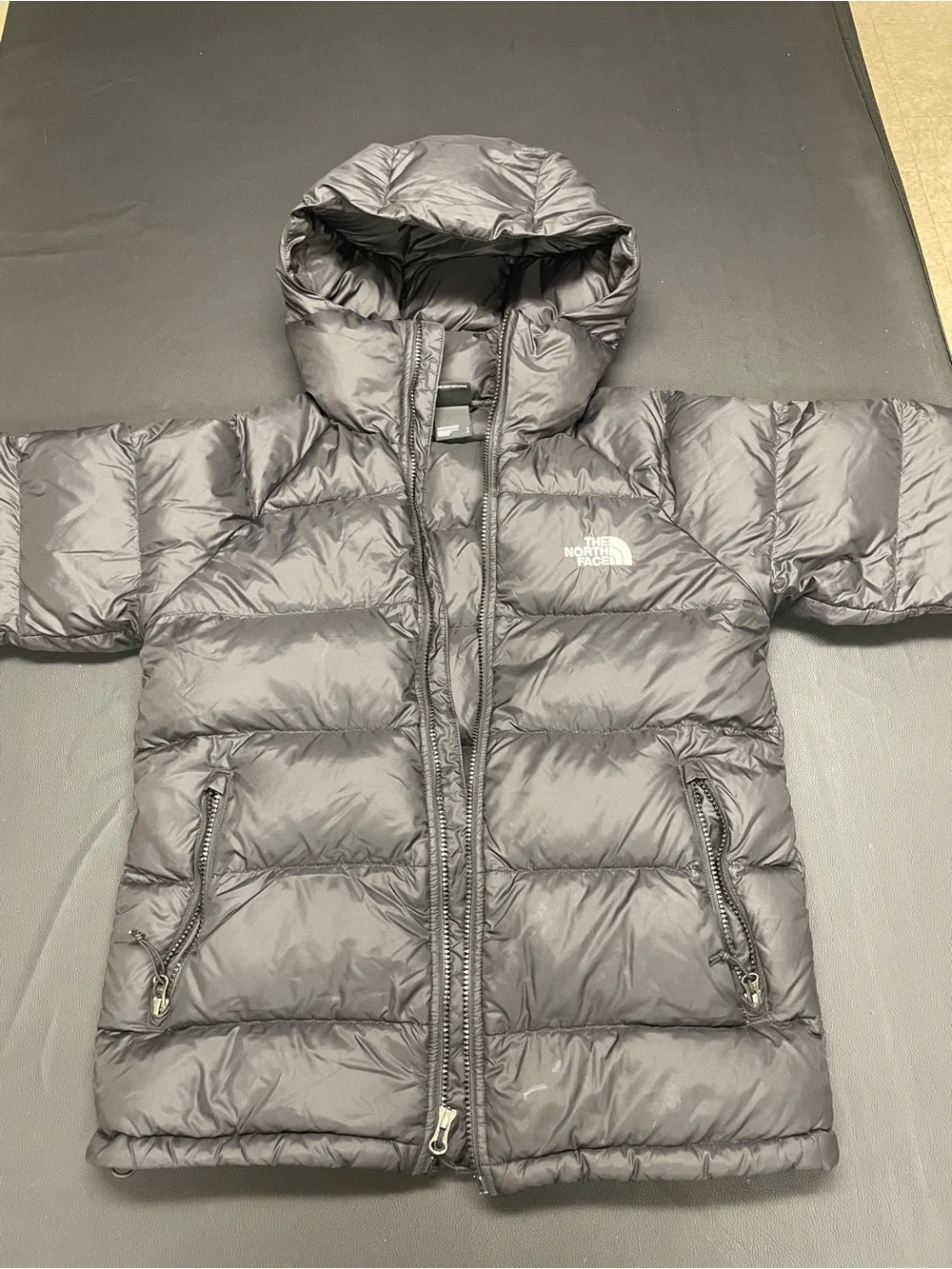 The North Face Kids Black Hooded Puffer Jacket